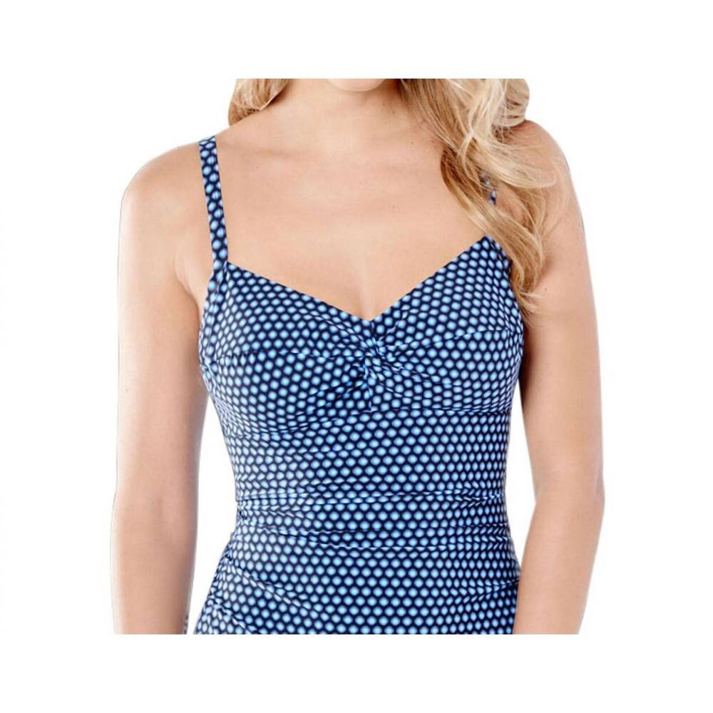 NEW CHRISTINA SWIMWEAR d-cup cami twist tankini top in ocean pearl